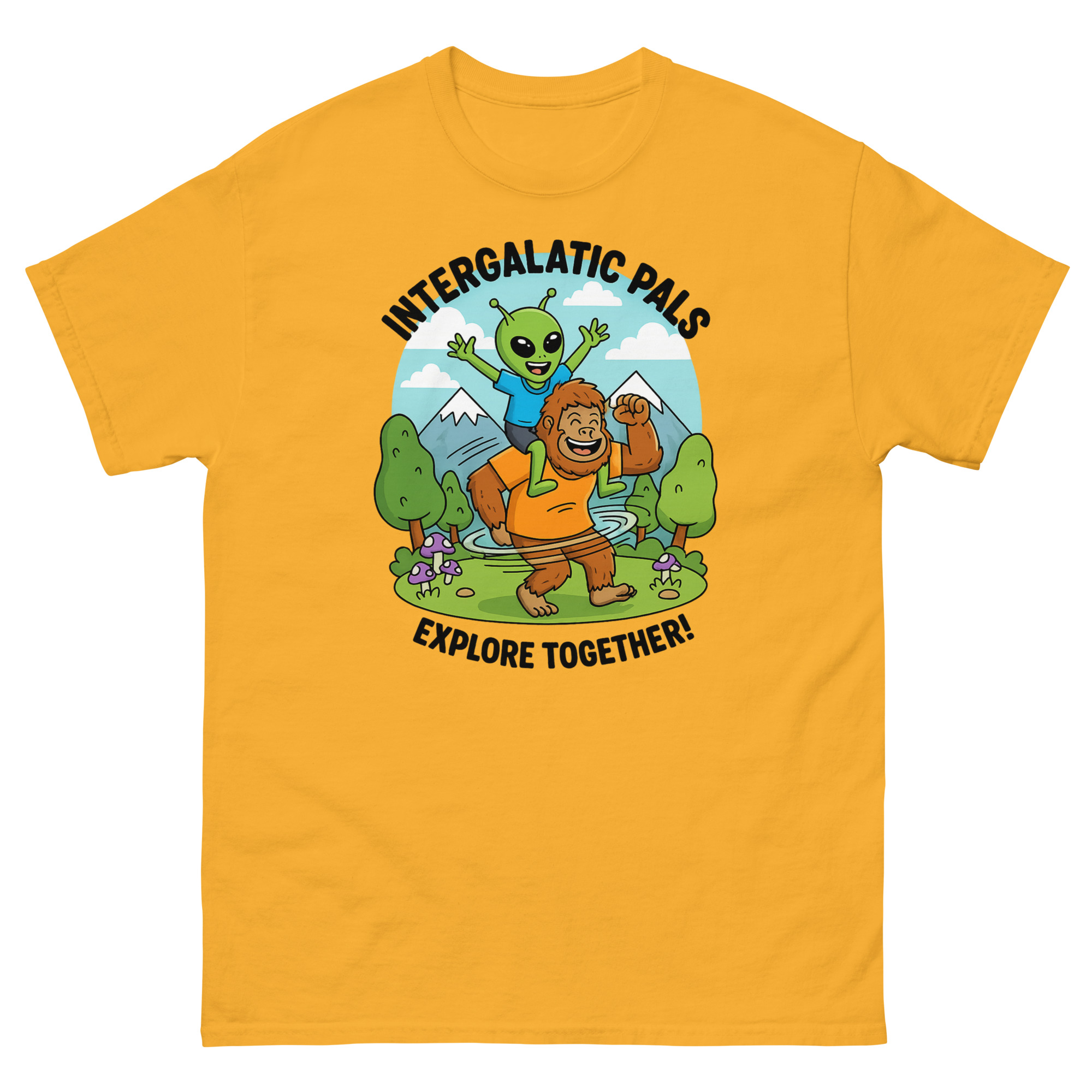 Bigfoot and Alien Intergalactic Friends Explore Together - Image 12