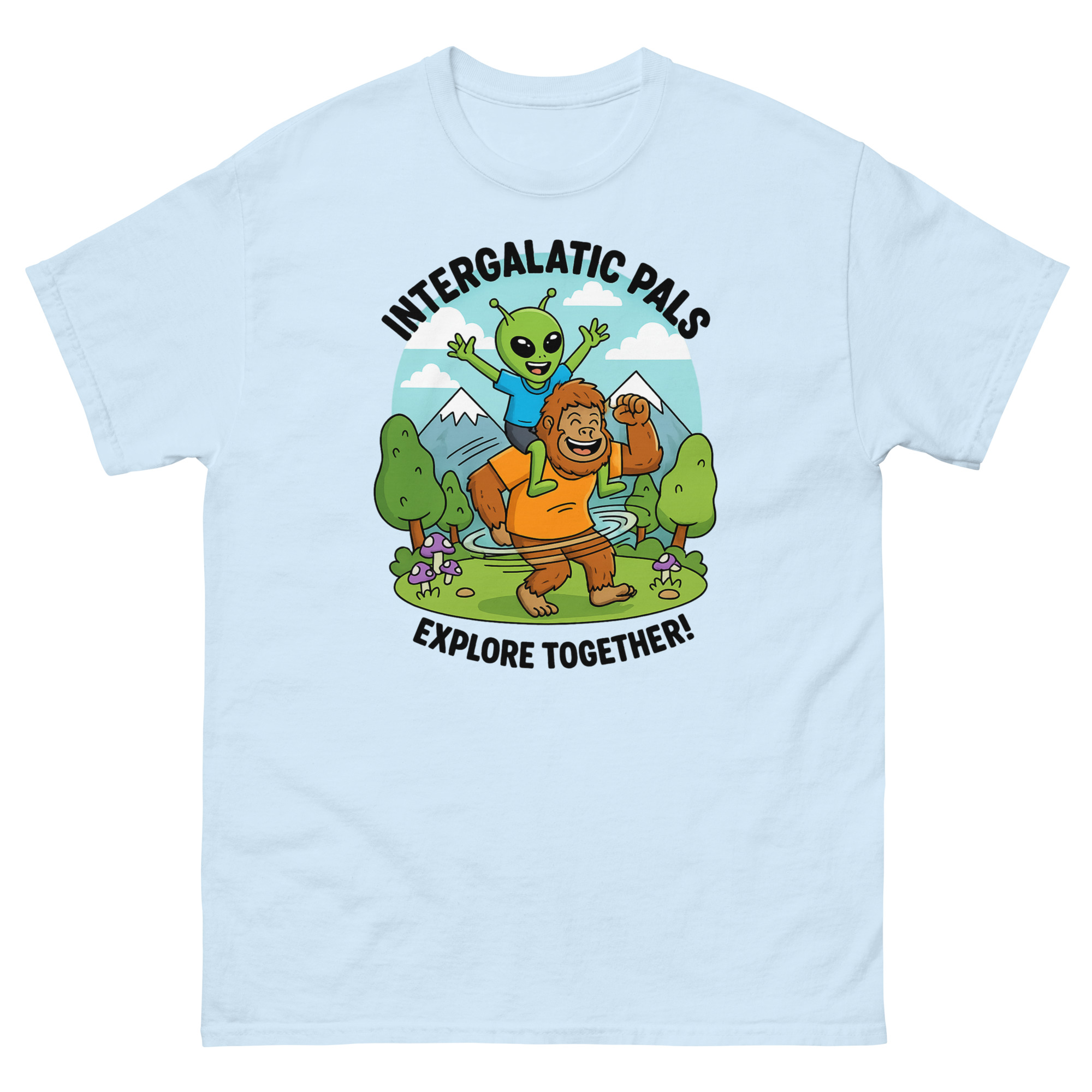 Bigfoot and Alien Intergalactic Friends Explore Together - Image 17