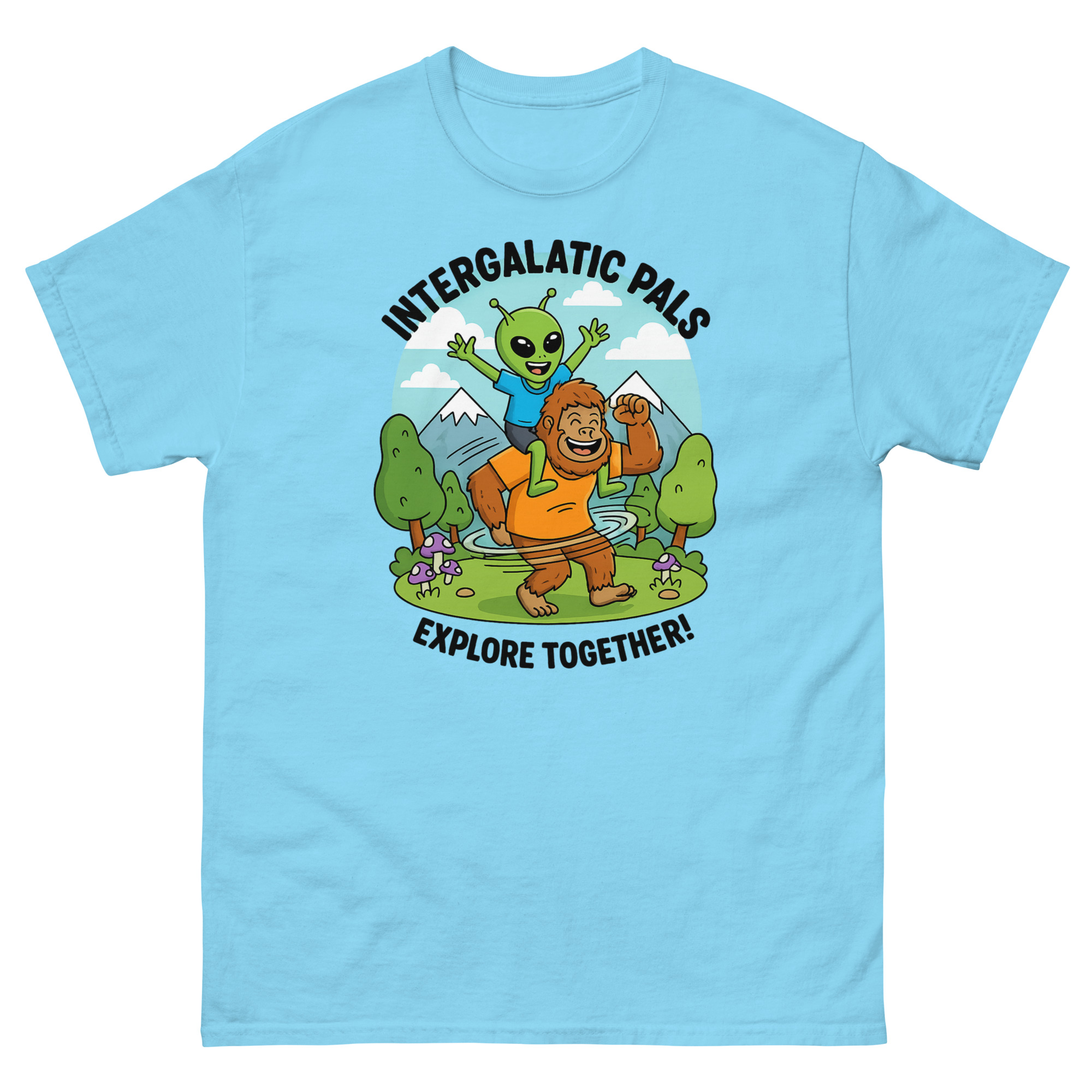 Bigfoot and Alien Intergalactic Friends Explore Together - Image 15