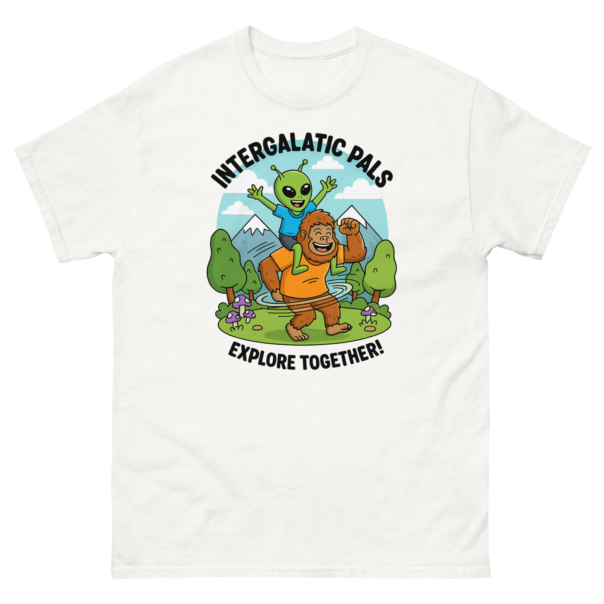 Bigfoot and Alien Intergalactic Friends Explore Together - Image 19